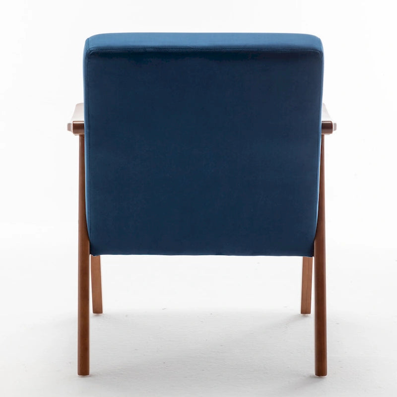 Poltrona d'Appoggio in Velluto Larga 67 cm, Stile Moderno di Metà Secolo, Seduta Singola