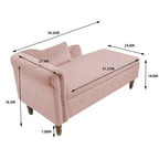 Chaise longue singola in velluto trapuntato multicolore con bracciolo arrotolato e contenitore