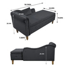 Chaise longue singola in velluto trapuntato multicolore con bracciolo arrotolato e contenitore