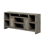 Mobile TV, consolle, 74", Barnwood / Aged Whiskey / Jasmine White, stile rustico, adatto per TV fino a 85"