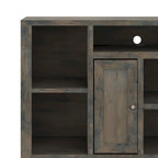 Mobile TV, consolle, 74", Barnwood / Aged Whiskey / Jasmine White, stile rustico, adatto per TV fino a 85"