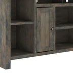 Mobile TV, consolle, 74", Barnwood / Aged Whiskey / Jasmine White, stile rustico, adatto per TV fino a 85"