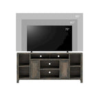 Mobile TV, consolle, 74", Barnwood / Aged Whiskey / Jasmine White, stile rustico, adatto per TV fino a 85"