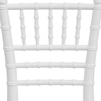 Sedia Chiavari in resina trasparente/bianca/rosa, impilabile, per bambini (set da 10)
