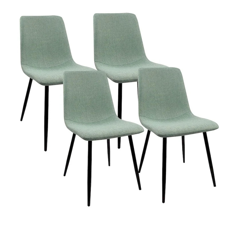 Sedie moderne imbottite da sala da pranzo (set da 4)