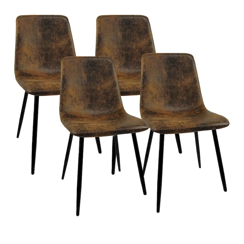Sedie moderne imbottite da sala da pranzo (set da 4)