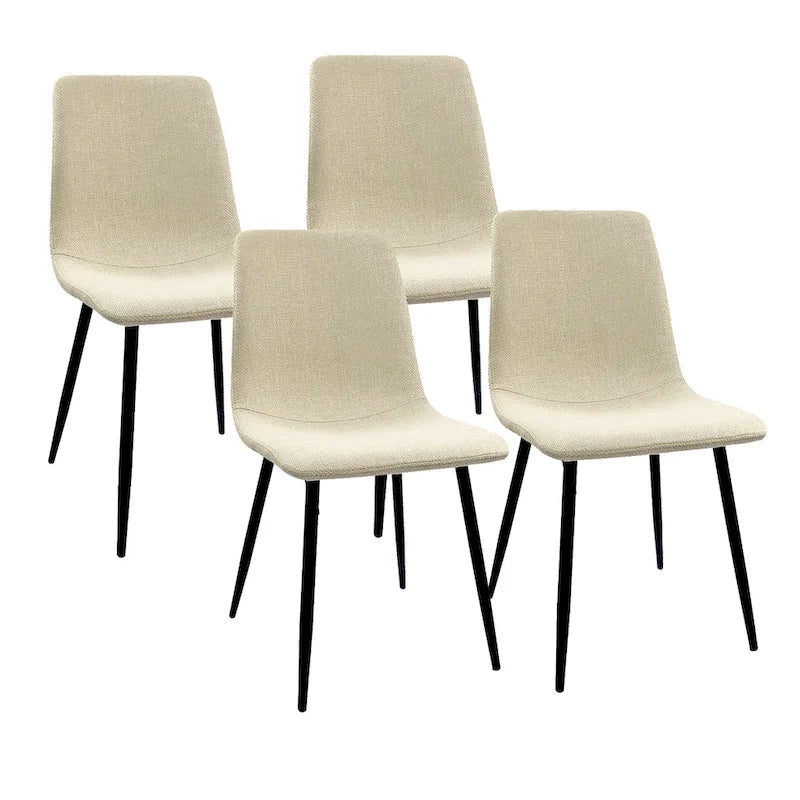 Sedie moderne imbottite da sala da pranzo (set da 4)