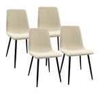 Sedie moderne imbottite da sala da pranzo (set da 4)