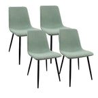 Sedie moderne imbottite da sala da pranzo (set da 4)