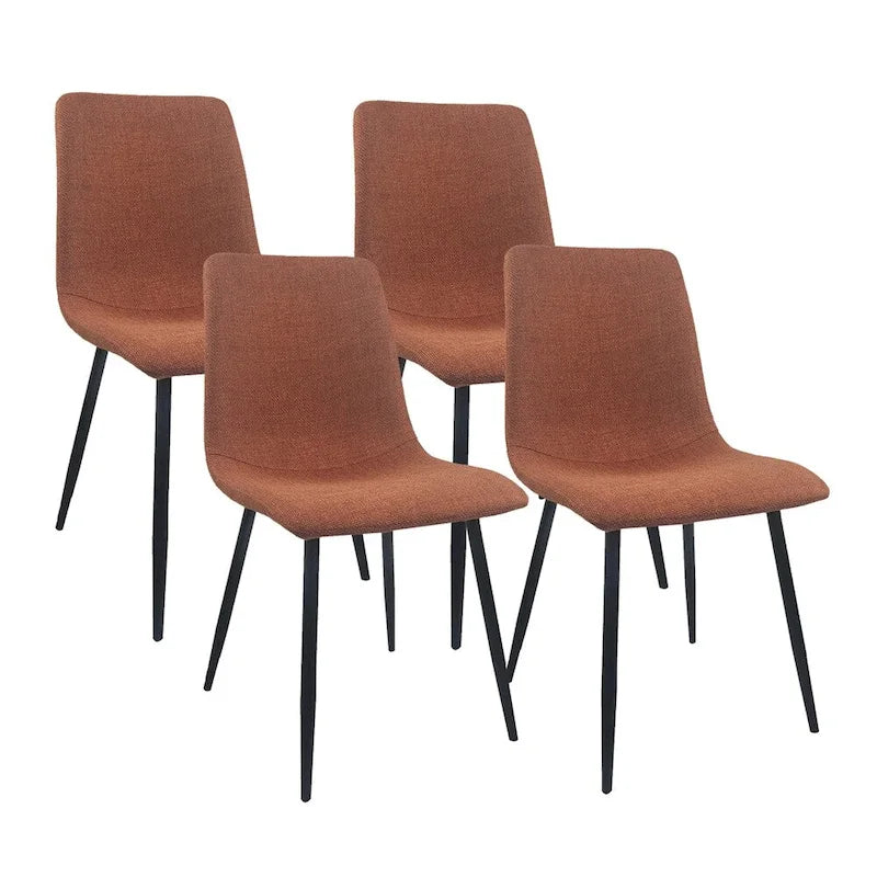Sedie moderne imbottite da sala da pranzo (set da 4)