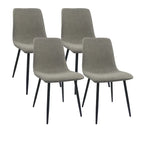 Sedie moderne imbottite da sala da pranzo (set da 4)