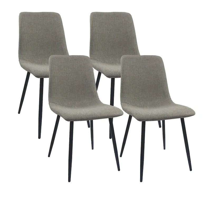 Sedie moderne imbottite da sala da pranzo (set da 4)
