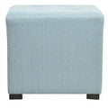Pouf quadrato trapuntato a 4 bottoni, multicolore, singolo