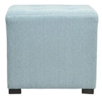 Pouf quadrato trapuntato a 4 bottoni, multicolore, singolo