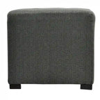 Pouf quadrato trapuntato a 4 bottoni, multicolore, singolo