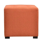 Pouf quadrato trapuntato a 4 bottoni, multicolore, singolo
