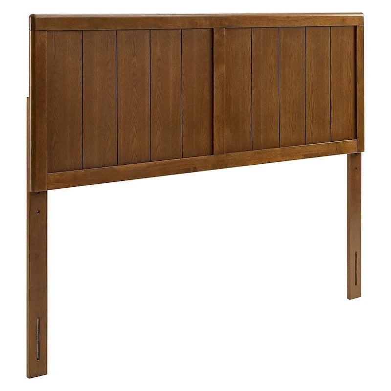 Testiera in legno in stile rustico, King Size, in noce, 1 persona