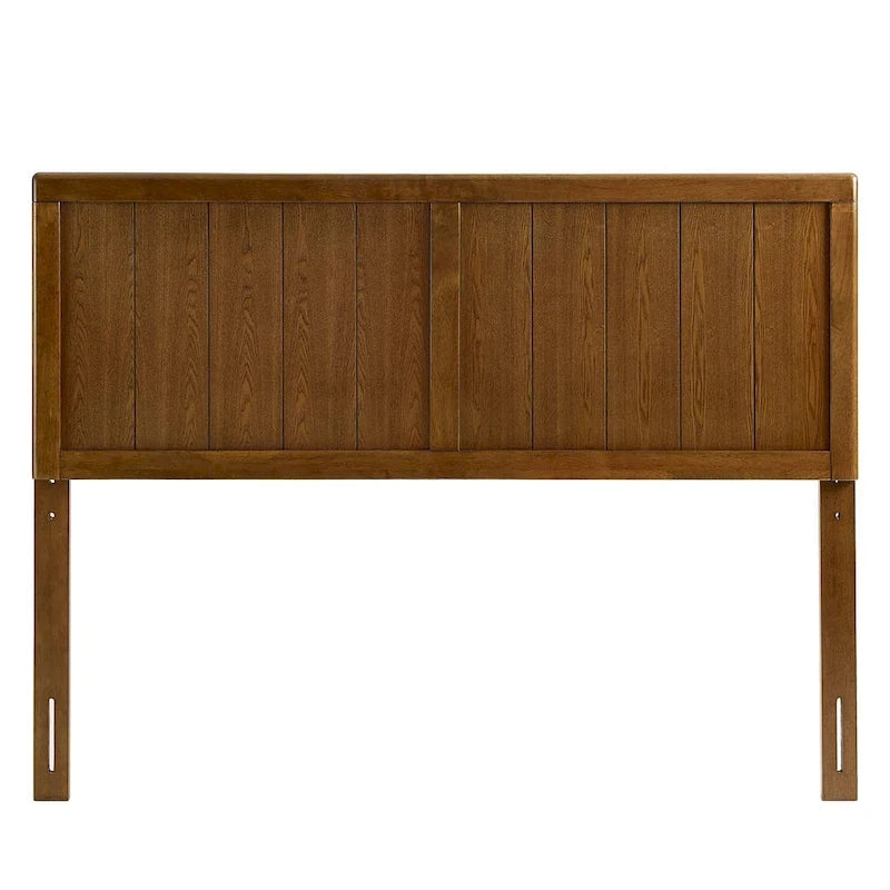 Testiera in legno in stile rustico, King Size, in noce, 1 persona