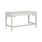 Scrivania grande in acero miele/gesso bianco con 3 cassetti, 1 persona
