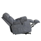 Poltrona reclinabile massaggiante Power Lift, bronzo/grigio/marrone, monoposto