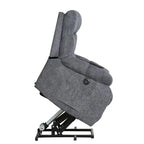 Poltrona reclinabile massaggiante Power Lift, bronzo/grigio/marrone, monoposto