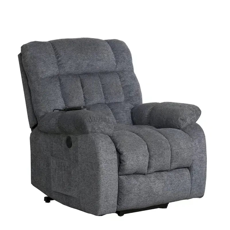Poltrona reclinabile massaggiante Power Lift, bronzo/grigio/marrone, monoposto