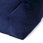 Poltrona sacco in velluto a 2 posti con braccioli, grigia/tortora/rosa/blu