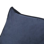 Poltrona sacco in velluto a 2 posti con braccioli, grigia/tortora/rosa/blu