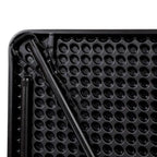 Tavolo pieghevole quadrato in plastica bi-fold grigio/marrone/bianco sporco, 4 posti a sedere