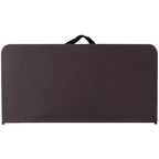 Tavolo pieghevole quadrato in plastica bi-fold grigio/marrone/bianco sporco, 4 posti a sedere