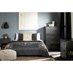 Cassettiera doppia a 6 cassetti in Rovere Invecchiato / Rovere Nordik / Rovere Grigio, 1 persona
