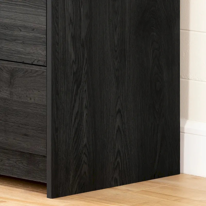 Cassettiera doppia a 6 cassetti in Rovere Invecchiato / Rovere Nordik / Rovere Grigio, 1 persona