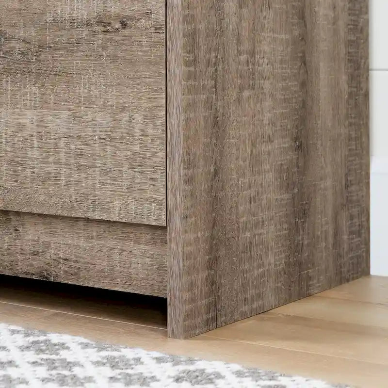 Cassettiera doppia a 6 cassetti in Rovere Invecchiato / Rovere Nordik / Rovere Grigio, 1 persona