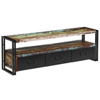Mobile TV industriale Multi & Marrone con Struttura in Ferro, 1 Pezzo