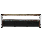 Mobile TV industriale Multi & Marrone con Struttura in Ferro, 1 Pezzo