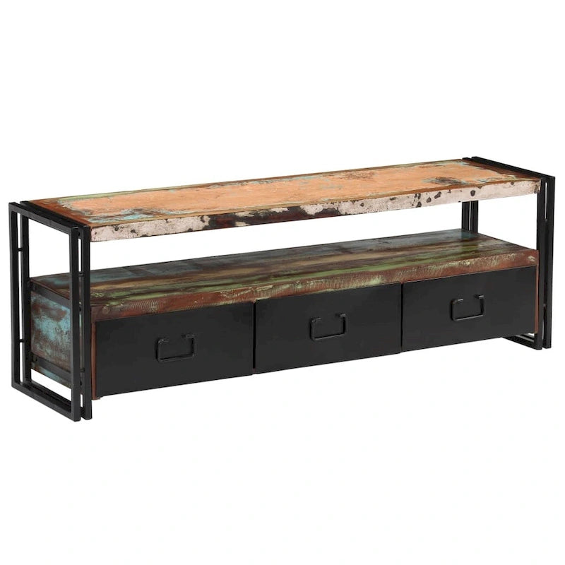 Mobile TV industriale Multi & Marrone con Struttura in Ferro, 1 Pezzo
