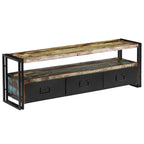 Mobile TV industriale Multi & Marrone con Struttura in Ferro, 1 Pezzo