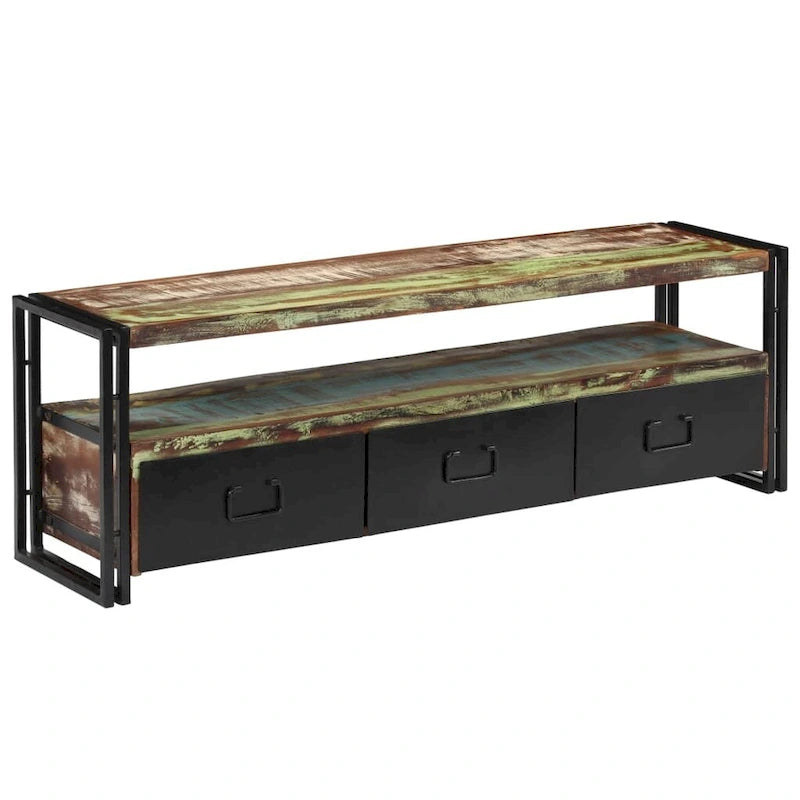 Mobile TV industriale Multi & Marrone con Struttura in Ferro, 1 Pezzo