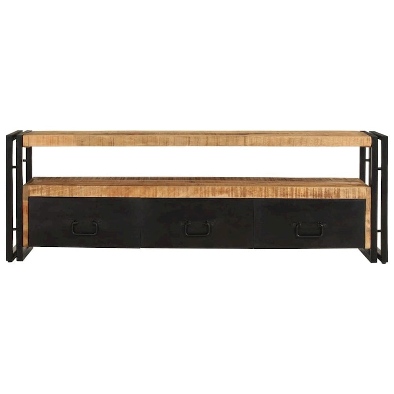 Mobile TV industriale Multi & Marrone con Struttura in Ferro, 1 Pezzo