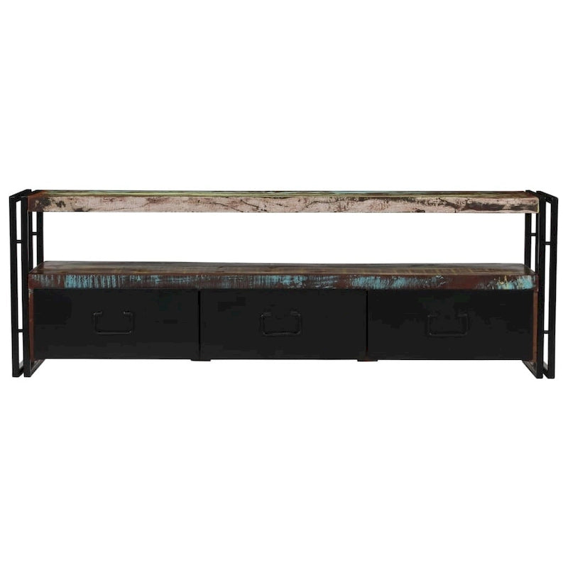 Mobile TV industriale Multi & Marrone con Struttura in Ferro, 1 Pezzo