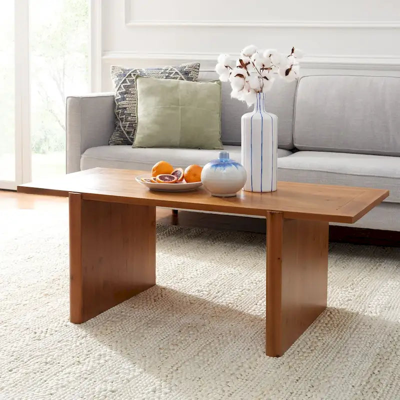 SAFAVIEH Meadhbh Rectangle Coffee Table - 47  W x 23  D x 18  H - 47Wx23Dx18H