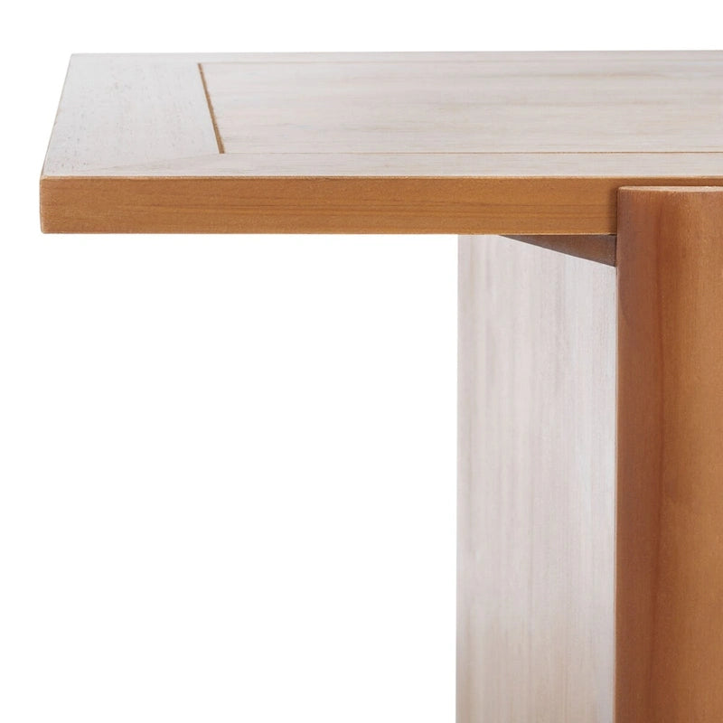 Tavolino da Caffè Rettangolare Marrone, Stile Cavalletto Industriale, Posti a Sedere 4–6