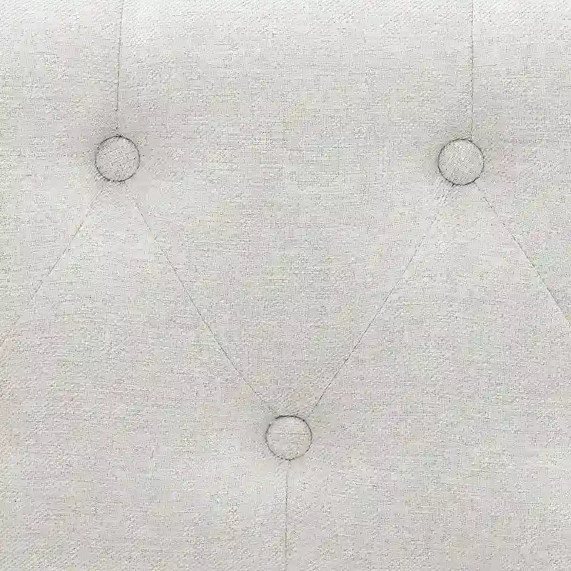 Divano letto trapuntato grigio/beige con 2 cassetti, matrimoniale, 1 persona