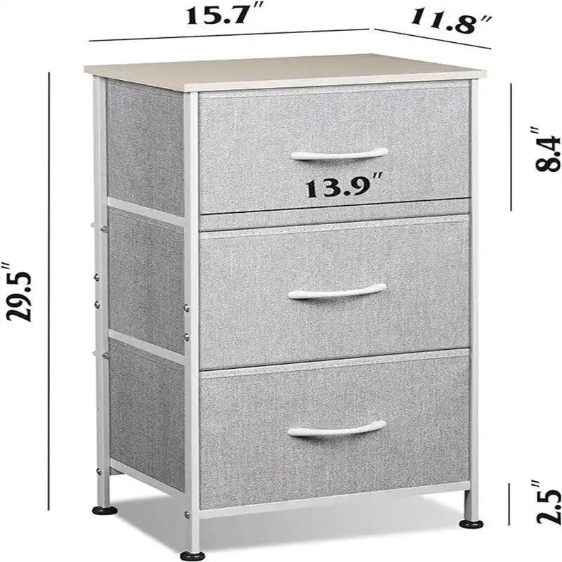 Cassettiera a 3 cassetti carbone/grigio chiaro/grigio scuro, montaggio a 1 persona