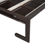Letto a scomparsa matrimoniale/queen, bianco/grigio/espresso, con cuscino per sedia, 1 posto letto