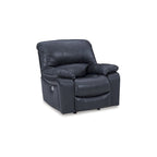 Poltrona reclinabile Ocean Blue Power Rocker, pelle e similpelle, monoposto