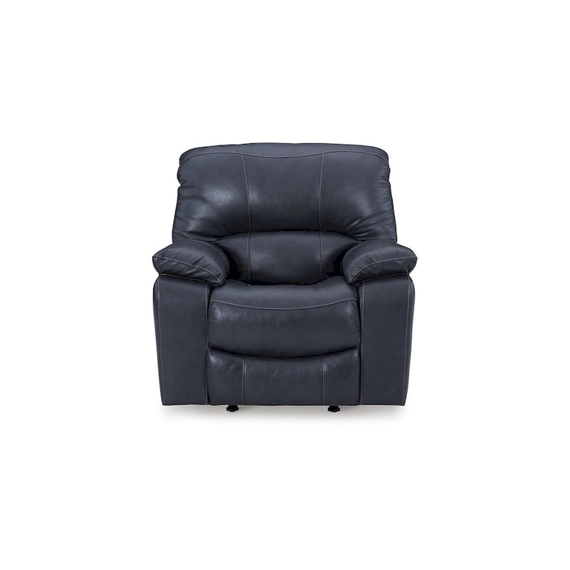 Poltrona reclinabile Ocean Blue Power Rocker, pelle e similpelle, monoposto
