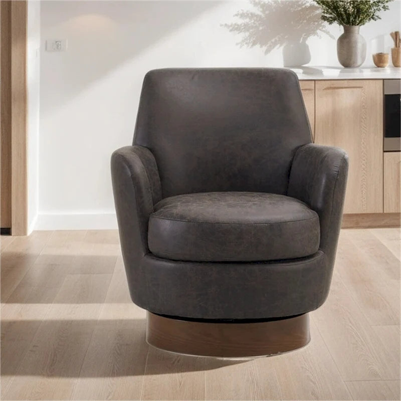 Poltrona Girevole Accent – Poliestere / PU, Seduta Singola, Colori Multipli