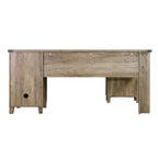 Scrivania a L in rovere rustico, monoposto