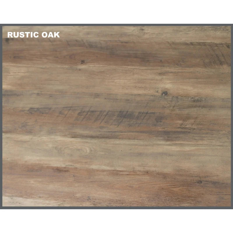 Scrivania a L in rovere rustico, monoposto
